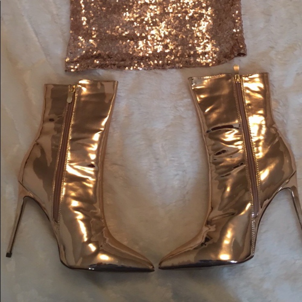 Rose Gold boots